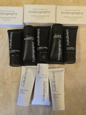 Bodyography TRAVEL Size 1.4oz Conditioner, Shampoo, Lotion, Bar - NWT/SEALED